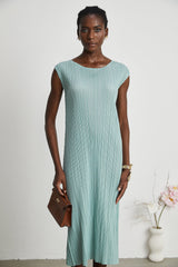 Éloïse fauxflower knitted dress  coat matching set