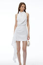 Eloise White Halterneck Sleeveless Mini Dress