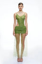 Elowenna Emerald Green Sequin Maxi Dress