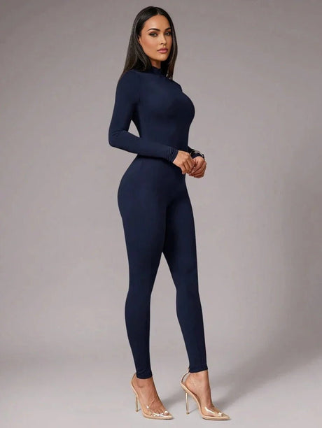 Ember Jumpsuit - High Stretch Fabric Elasticity - Skinny Fit Type - Casual Style - Long Length - Natural (mid Waist) Waist Line - Modern Look