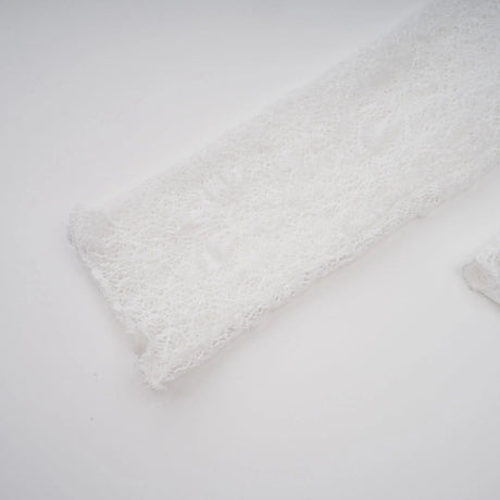 Emery Dress Set with Textured Layers in White