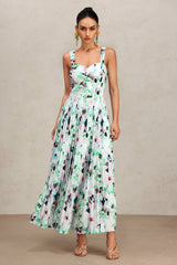 Emery Green Floral Maxi Dress