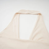 Emilia Maxi Dress White Deep - V Draped Ribbon Ruched Ankle - Length