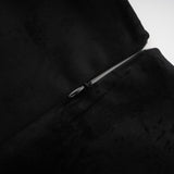 Émilie black crystalembellished velvet mini dress