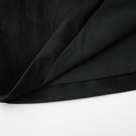 Émilie black crystalembellished velvet mini dress