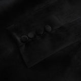 Émilie black crystalembellished velvet mini dress
