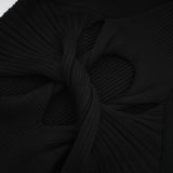 Émilie twistdetail cutout mini dress