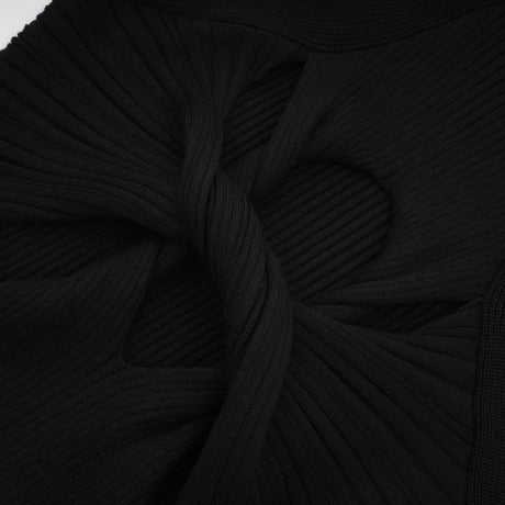 Émilie twistdetail cutout mini dress