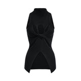 Émilie twistdetail highneck top
