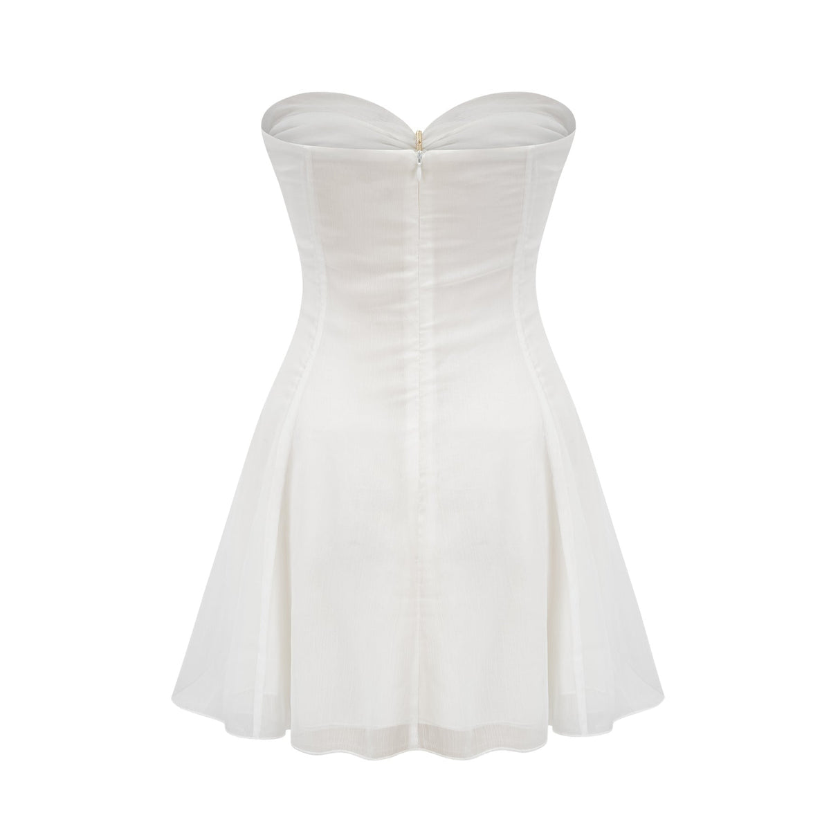 Émilienne cutout pleated offshoulder mini dress