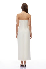 Emily Cream Off Shoulder Maxi Dress with 3D Florals