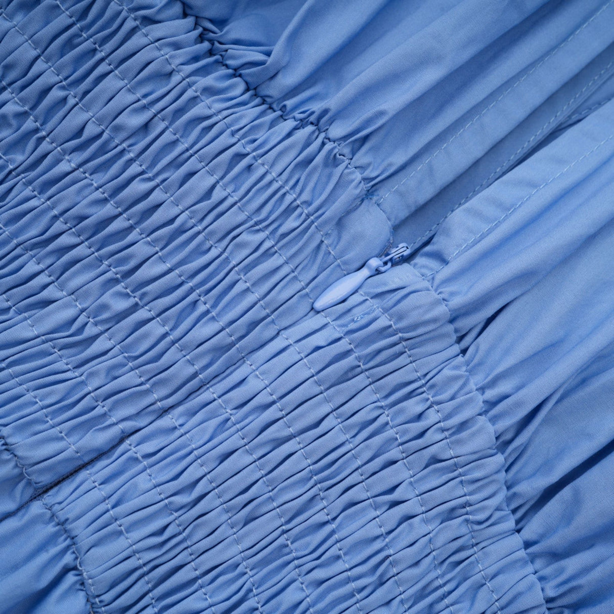 Emma petaldetail drawstring maxi dress in Blue