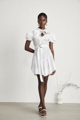 Emmanuela floralembroidered mini dress