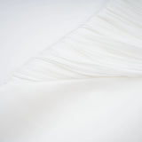 Emmeline White Train Design Gathered Maxi Dress