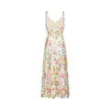 Enora Lace Floral Embroidered Midi Dress