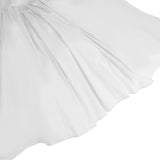 Eponine White Layered Flared Hem Midi Dress