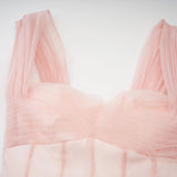 Érasme Pink Flounced Midi Dress