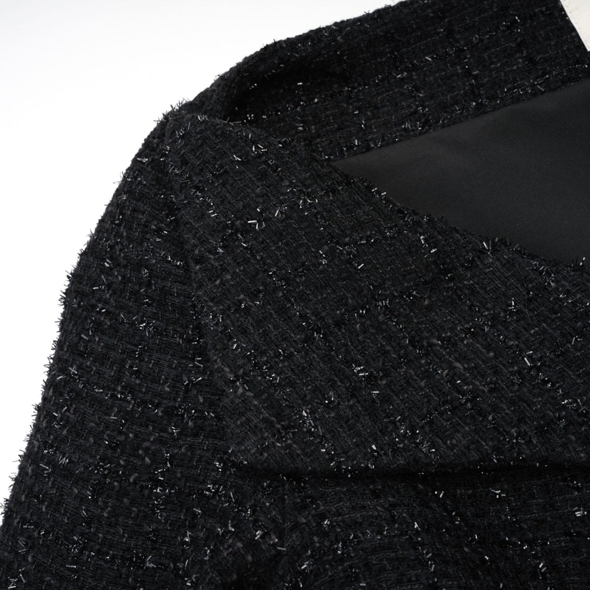 Erin Coat - Open Neck Design - Long Sleeves - Lapels with Bow Detail
