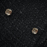 Erin Coat - Open Neck Design - Long Sleeves - Lapels with Bow Detail