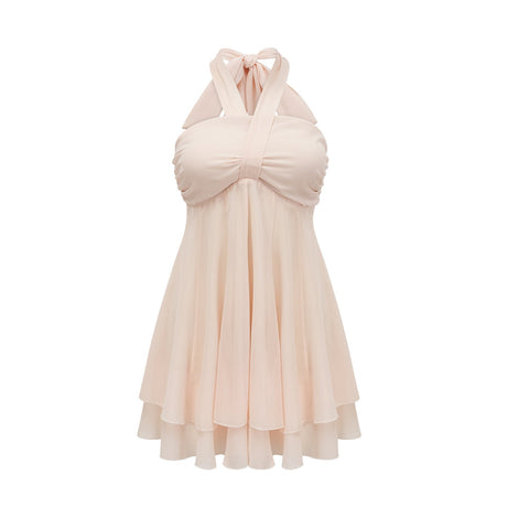 Esmerie bustier sleeveless backtie mini dress