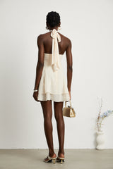 Esmerie bustier sleeveless backtie mini dress
