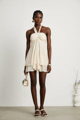 Esmerie bustier sleeveless backtie mini dress