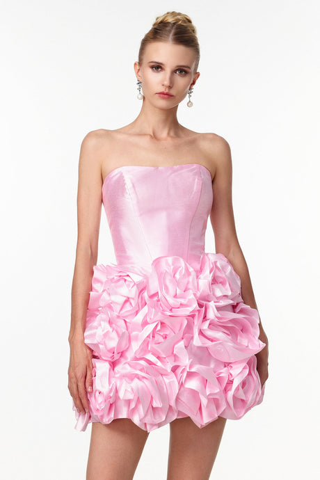 Ester Pink Floral Mini Dress