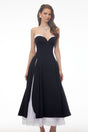 Ethel Black Strapless Sweetheart Maxi Dress