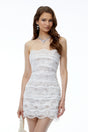 Eugenia White Off Shoulder Lace Mini Dress