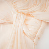 Eugénie fullypleated ruffled mini dress in Neutrals