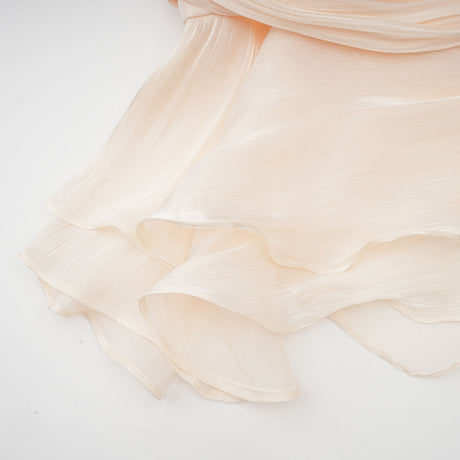 Eugénie fullypleated ruffled mini dress in Neutrals