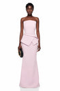 Eunice Pink Asymmetrical Mermaid Maxi Dress