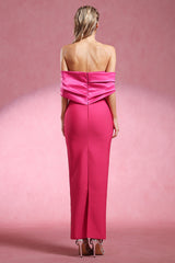Evelyn Pink Diamond Detail Maxi Dress