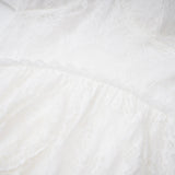 Evelyn White Halterneck Lace Maxi Dress