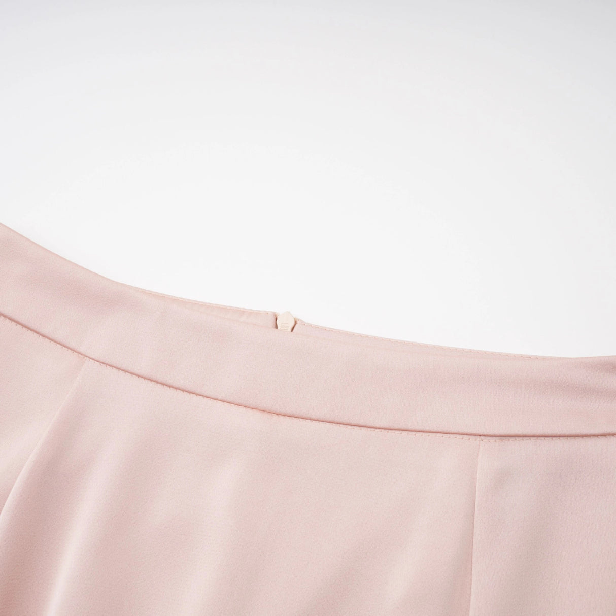 Everleigh Champagne Satin Top  Skirt Set With Cape Detail