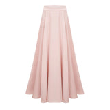 Everleigh Champagne Satin Top  Skirt Set With Cape Detail