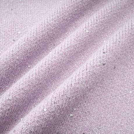 Fabienne purple sequindetail jacket  skirt matching set