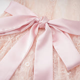 Fadila Pink SemiSheer Blouse  Dress Set