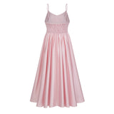 Fadila Pink SemiSheer Blouse  Dress Set