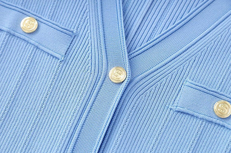 Faith Dress - Form - Fitting Silhouette - Button - Up Design - Tailored Fit - Ruffled Cuffs & Hemline