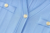 Faith Dress - Form - Fitting Silhouette - Button - Up Design - Tailored Fit - Ruffled Cuffs & Hemline