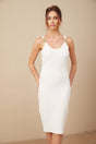 Faith Dress - Knit Monogram Buckle - Link Cinched Waist
