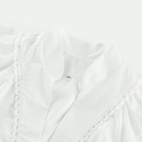 Faith Mini Dress - V - neck - Short sleeves - Cut - out detailing - Belted waist