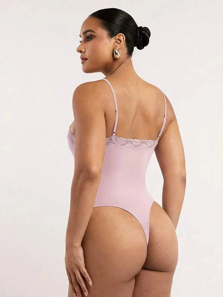 Federica Bodysuit - High Stretch Fabric Elasticity - Slim Fit - Sleeveless Length - Casual Style - Neckline Spaghetti Strap - Premium Quality