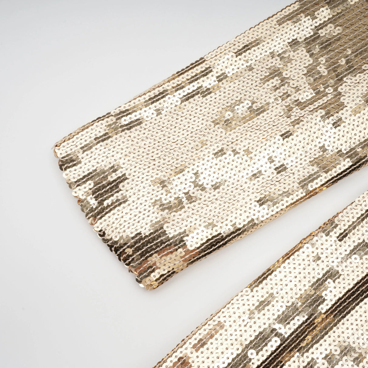 Federica Gold Train Sequined Maxi Dress