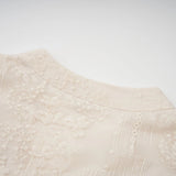 Federica Midi Dress Neutrals Lace - Embroidered & Belted