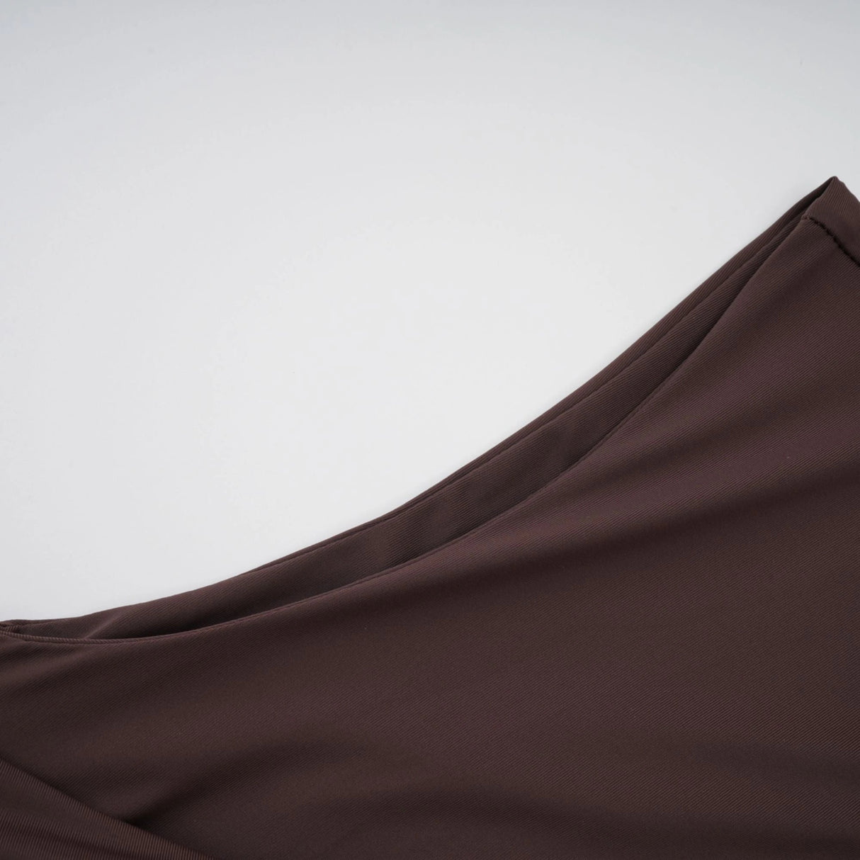 Fée Brown Asymmetrical Ruched Mini Dress