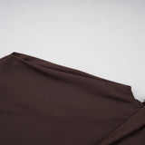 Fée Brown Asymmetrical Ruched Mini Dress