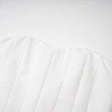 Felice White Structured Cape  Corset Dress Set