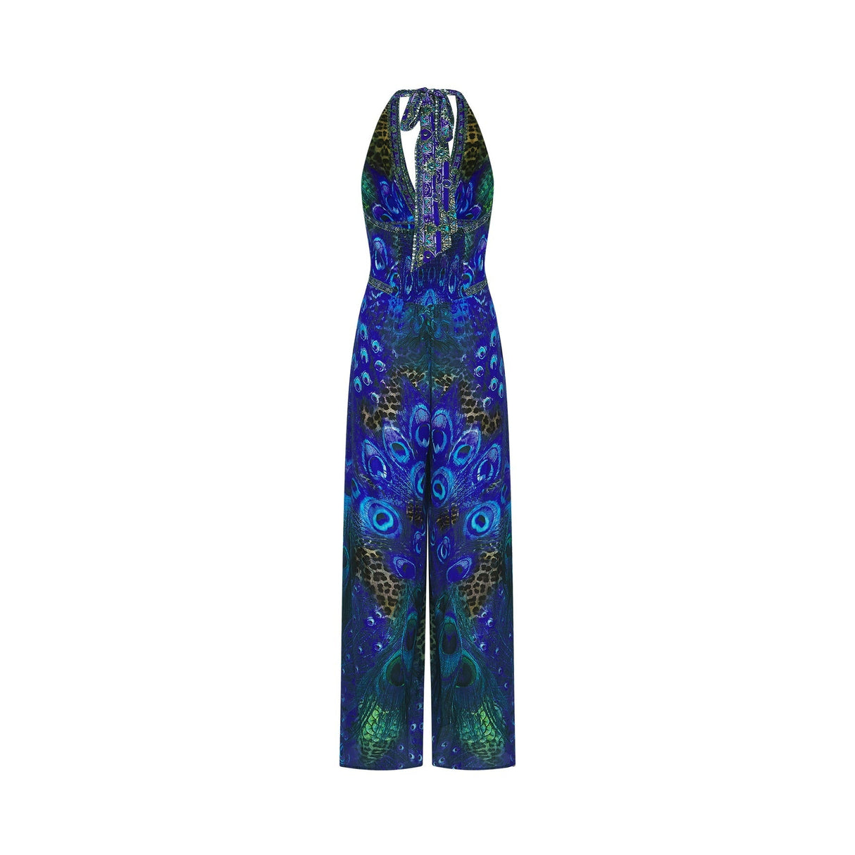 Felicia silk halterneck jumpsuit